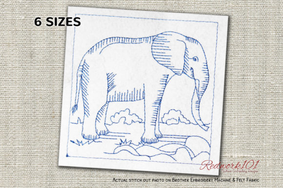 African Forest Elephant Embroidery Design Review