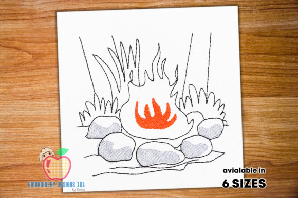 Campfire in Jungle Quick Stitch Review for Seasonal Embroidery Projects