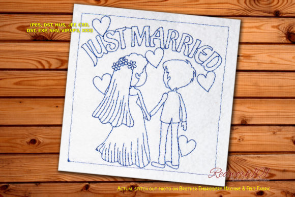 Couple Just Got Married Redwork Review