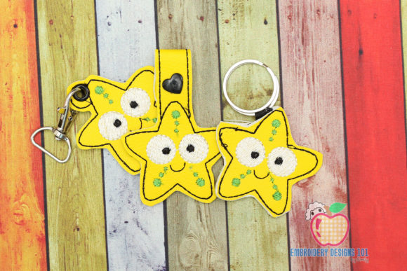 Cute Looking Starfish ITH KeyFob Snaptab: A Seasonal Embroidery Must-Have