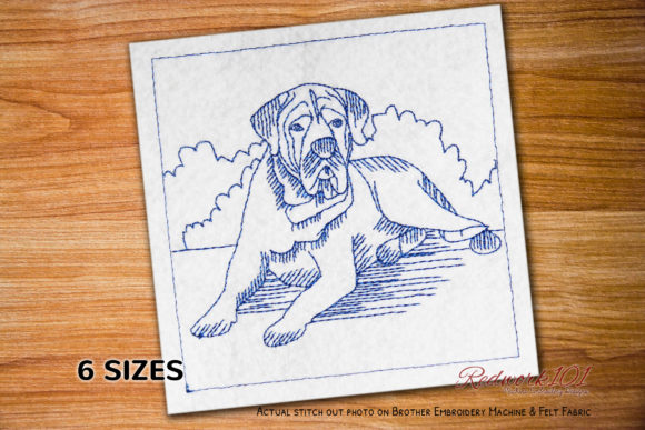 English Mastiff Dog Embroidery Design Review
