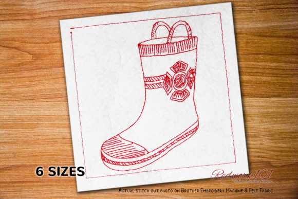 Firefighter Boots Lineart: A Bold Statement for Embroidery Projects