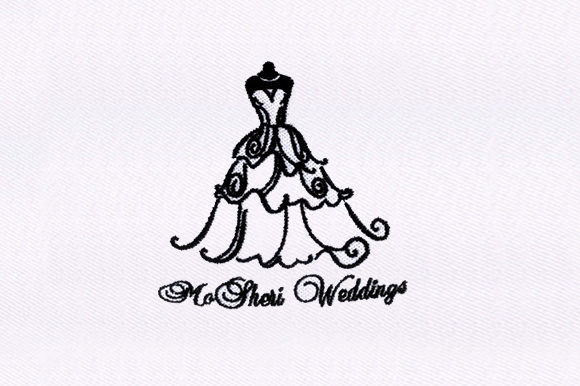 Gown Silhouette: A Refined Embroidery Design for Crafters and Entrepreneurs