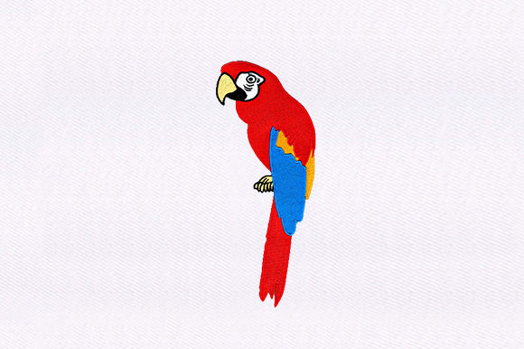 Macaw Bird Design Review for Apparel Embroidery
