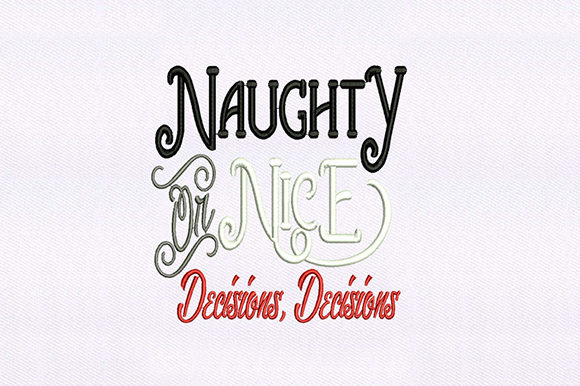Naughty Nice Decision: A Seasonal Embroidery Design Review