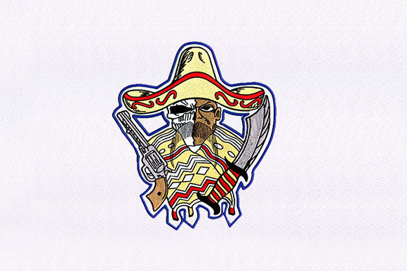 Reviewing the Mexican Man and Skull Embroidery Design
